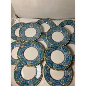 Victoria Beale Forbidden Fruit 9024 Fine Translucent Porcelain Dessert Plates